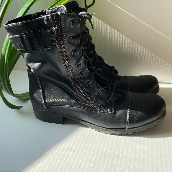 G By Guess Black Combat Boots - Picture 7 of 12